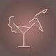 Martini Glass LED Neon Sign