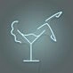Martini Glass LED Neon Sign