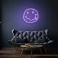 Knocked Out Emoji LED Neon Sign