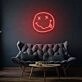 Knocked Out Emoji LED Neon Sign