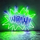 Wow! Neon Light Sign