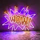 Wow! Neon Light Sign