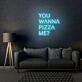You Wanna Pizza Me Neon Sign Writing For Room
