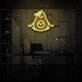 Meditating Avocado LED Neon Sign