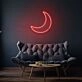 Crescent Moon LED Neon Sign
