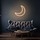 Crescent Moon LED Neon Sign