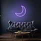 Crescent Moon LED Neon Sign