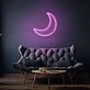 Crescent Moon LED Neon Sign