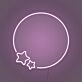 Moon and Stars Custom Neon Light