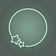 Moon and Stars Custom Neon Light