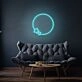 Moon and Stars Custom Neon Light