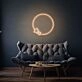 Moon and Stars Custom Neon Light
