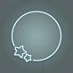Moon and Stars Custom Neon Light