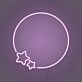 Moon and Stars Custom Neon Light