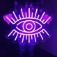 All Seeing Eye Neon Aesthetic Light