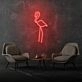 Flamingo room neon sign