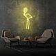 Flamingo room neon sign