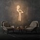 Flamingo room neon sign