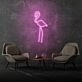Flamingo room neon sign
