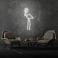 Flamingo room neon sign