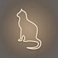 Cat silhouette LED neon sign