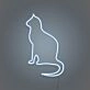 Cat silhouette LED neon sign