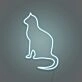 Cat silhouette LED neon sign