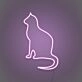 Cat silhouette LED neon sign