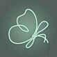Butterfly Doodle Aesthetic Neon Sign