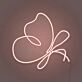 Butterfly Doodle Aesthetic Neon Sign