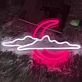 Sky Clouds Crescent Moon Decorating Neon Signs