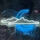 Sky Clouds Crescent Moon Decorating Neon Signs