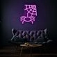 Spider With Web LED Neon Sign