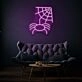 Spider With Web LED Neon Sign