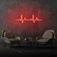 Aesthetic neon heartbeat light