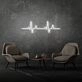 Aesthetic neon heartbeat light