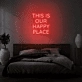 This is Our Happy Place LED Light Sign