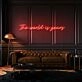 The World Is Yours Cursive Letter Neon Sign