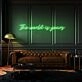 The World Is Yours Cursive Letter Neon Sign