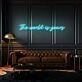 The World Is Yours Cursive Letter Neon Sign