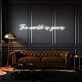 The World Is Yours Cursive Letter Neon Sign