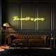 The World Is Yours Cursive Letter Neon Sign