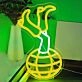 Disco Ball Cowgirl Legs Boots Neon Sign