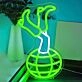 Disco Ball Cowgirl Legs Boots Neon Sign