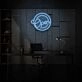 Customize Round Open Neon Universal Welcome in Circular Form