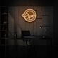 Customize Round Open Neon Universal Welcome in Circular Form