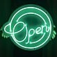 Customize Round Open Neon Universal Welcome in Circular Form