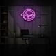 Customize Round Open Neon Universal Welcome in Circular Form