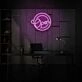 Customize Round Open Neon Universal Welcome in Circular Form