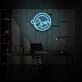 Customize Round Open Neon Universal Welcome in Circular Form